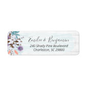 Zuidelijk Land Katoen Boll Rustic Hood Adres Etiket (Voorkant)