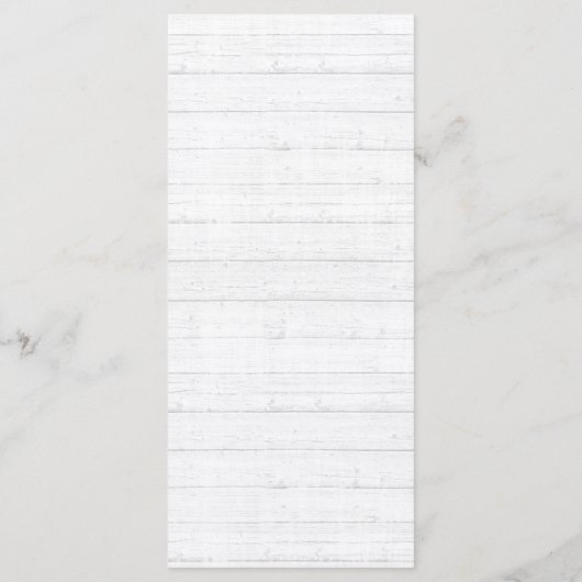 Zuidelijk Land Katoen Boll Rustiek Bruiloft Diner Menu (Achterkant)