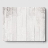 Zuidelijk Land Katoen Boll Rustiek Hout Bruiloft Gastenboek (Achterkant)