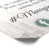 Zuidelijk land Katoen Weddenschap Hashtag Foto-tek Poster (Hoek)