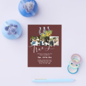 Zuidelijk land rustieke foto budget bruiloft flyer (Enkel)