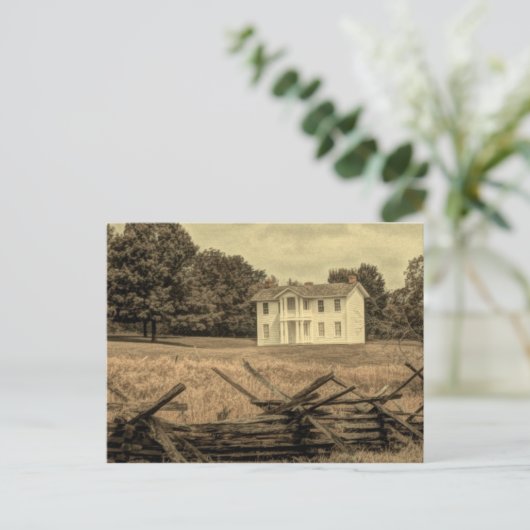 Zuidelijk Landelijk Landschap Rustieke Koloniale B Briefkaart (Staand voorkant)