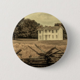 Zuidelijk Landelijk Landschap Rustieke Koloniale B Ronde Button 5,7 Cm