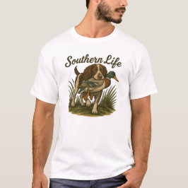 Zuidelijk leven eenden jagen vissen t-shirt