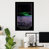 Zuidelijk licht de aurora Austral aan... Poster (Thuiskantoor)