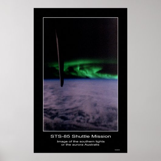 Zuidelijk licht de aurora Austral aan... Poster (Voorkant)