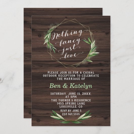 Zuidelijk niets Fancy, gewoon liefdesontwikkeling Kaart (Voorkant / Achterkant)