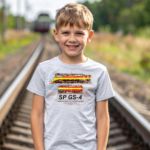 Zuidelijk Pacific GS-4 Daylight-locomotief profiel T-shirt