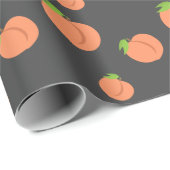 Zuidelijk peach Emoji - Peachy Party Wrapping pape Cadeaupapier (Rol Hoek)