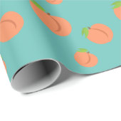 Zuidelijk peach Emoji - Peachy Party Wrapping pape Cadeaupapier (Rol Hoek)