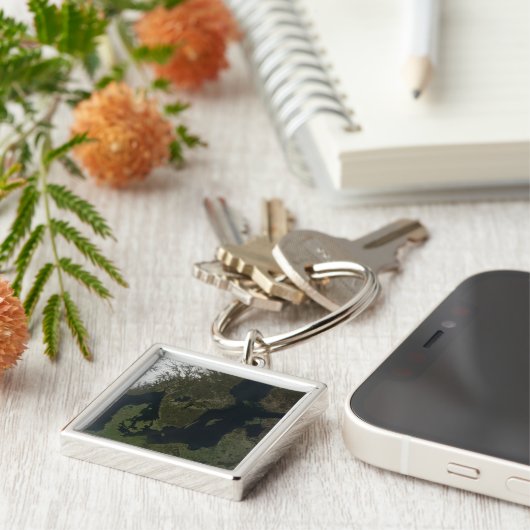 Zuidelijk Scandinavia Sleutelhanger (Zijkant)