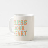 Zuidelijk Snark: Bless Your Heart (blauwgroen en k Koffiemok (Voorkant links)