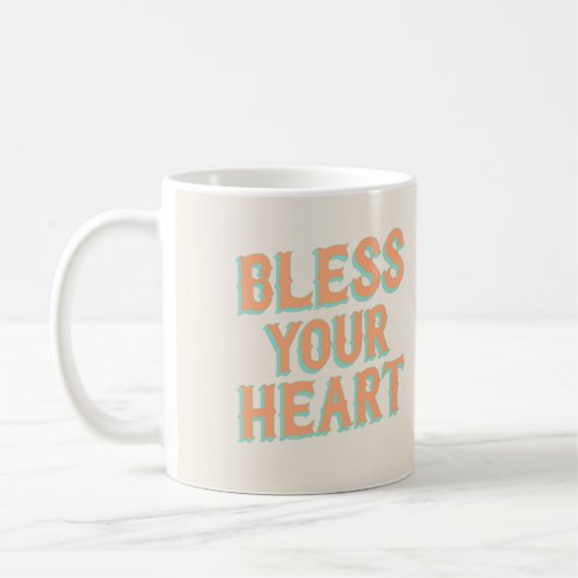 Zuidelijk Snark: Bless Your Heart (blauwgroen en k Koffiemok (Links)