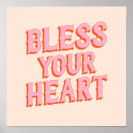 Zuidelijk Snark: Ruw uw hart (roze en oranje) Poster