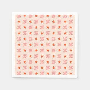 Zuidelijk Snark: Ruw uw hart (roze en oranje) Servet
