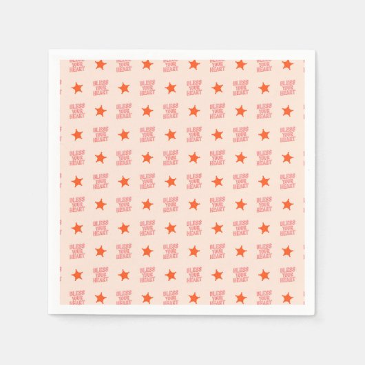 Zuidelijk Snark: Ruw uw hart (roze en oranje) Servet (Voorkant)