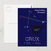 Zuidelijk sterrenbeeld Crux Briefkaart (Voorkant / Achterkant)