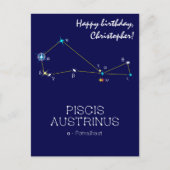Zuidelijk sterrenbeeld Piscis Austrinus Briefkaart (Voorkant)