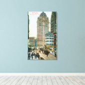 Zuidelijk Uitzicht op Kearny St. Canvas Afdruk (Insitu (Houten vloer))