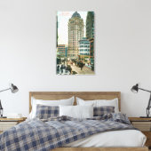 Zuidelijk Uitzicht op Kearny St. Canvas Afdruk (Insitu (Slaapkamer))