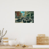 Zuidelijk Uitzicht van Broadway vanaf 6th Street Poster (Keuken)