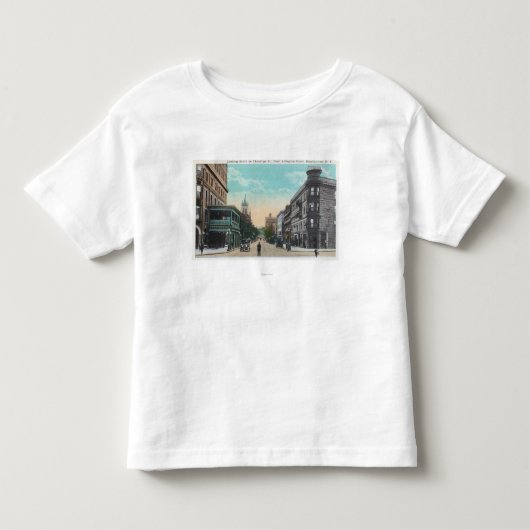 Zuidelijk Uitzicht van Chenango St van Arlington Kinder Shirts (Voorkant)