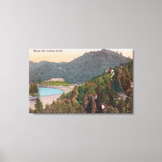 Zuidelijk Uitzicht van de lucht uit Monte Rio Canvas Afdruk (Voorkant)