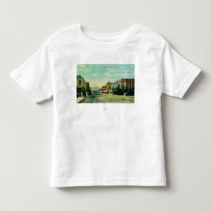 Zuidelijk Uitzicht van de Zesde Straat van Railroa Kinder Shirts
