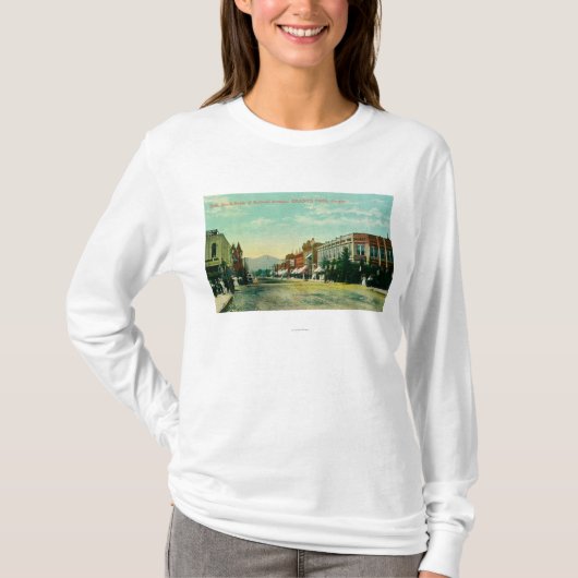 Zuidelijk Uitzicht van de Zesde Straat van Railroa T-shirt (Voorkant)