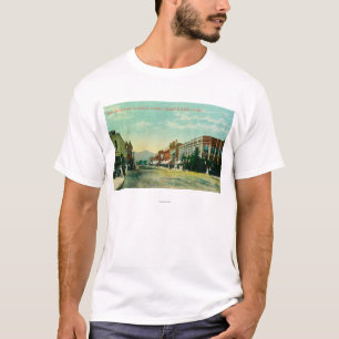 Zuidelijk Uitzicht van de Zesde Straat van Railroa T-shirt