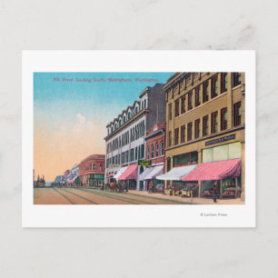 Zuidelijk Uitzicht van Elk StreetBellingham, WA Briefkaart