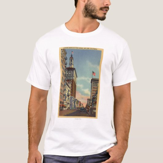 Zuidelijk Uitzicht van First Street T-shirt (Voorkant)