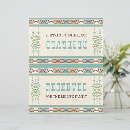 Zuidelijk western boho-stambord voor bruiloft (Staand voorkant)