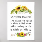 Zuidelijke accenten poster (Voorkant)
