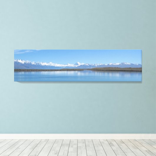 Zuidelijke Alpen, Nieuw-Zeeland Canvas Afdruk (Insitu (Houten vloer))