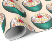 Zuidelijke Ambrosia Coconut Marshmallow Fruitsalad Cadeaupapier (Rol Hoek)