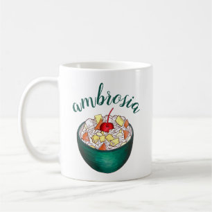 Zuidelijke Ambrosia Coconut Marshmallow Fruitsalad Koffiemok