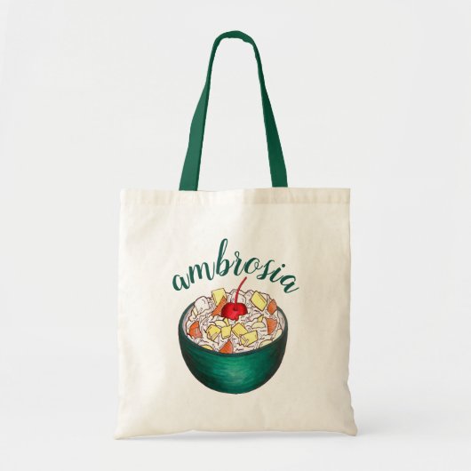 Zuidelijke Ambrosia Coconut Marshmallow Fruitsalad Tote Bag (Voorkant)