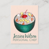 Zuidelijke Ambrosia Coconut Marshmallow Fruitsalad Visitekaartje (Voorkant)