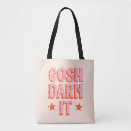 Zuidelijke beleefdheid: Gosh Darn It (retro old we Tote Bag
