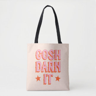 Zuidelijke beleefdheid: Gosh Darn It (retro old we Tote Bag