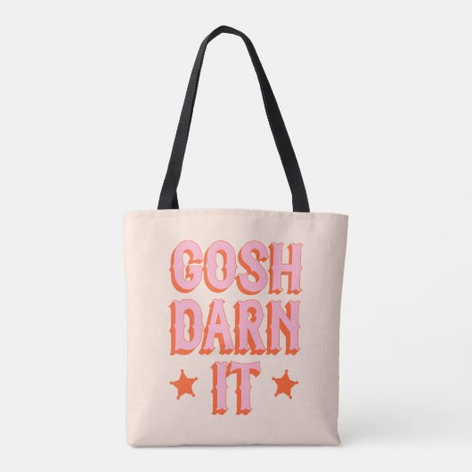 Zuidelijke beleefdheid: Gosh Darn It (retro old we Tote Bag (Achterkant)