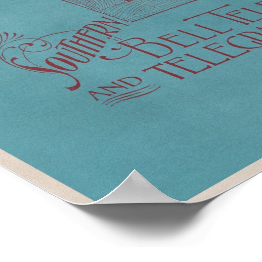  zuidelijke Bell Telegraph Telefoon Advert Poster (Hoek)