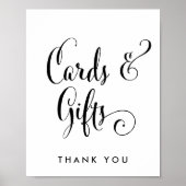 Zuidelijke Belle Calligrafie-Kaarten en cadeaubonb Poster (Voorkant)