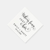 Zuidelijke Belle Calligrafie Niets Fancy Servet (Hoek)