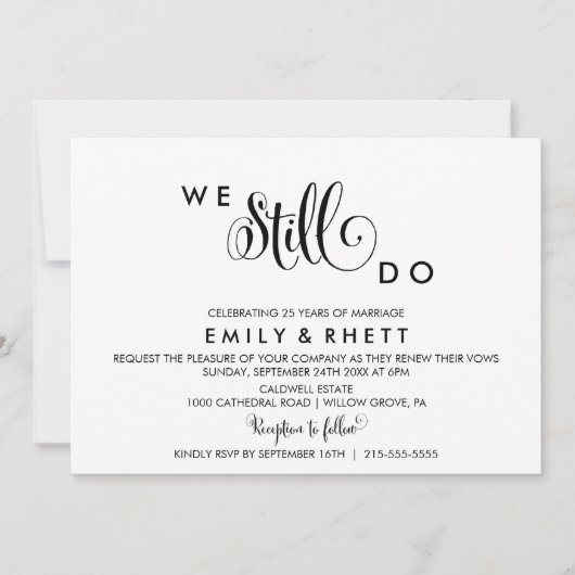 Zuidelijke Belle Calligrafie | Verlenging van Flor Kaart (Voorkant)