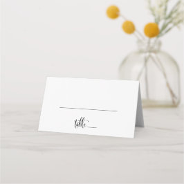 Zuidelijke Belle Calligrafie Wedding Plaatskaartje