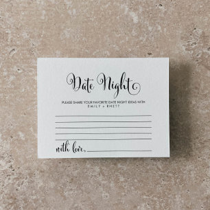 Zuidelijke Belle-kalligrafie Datum nacht ideale Ka Briefkaart