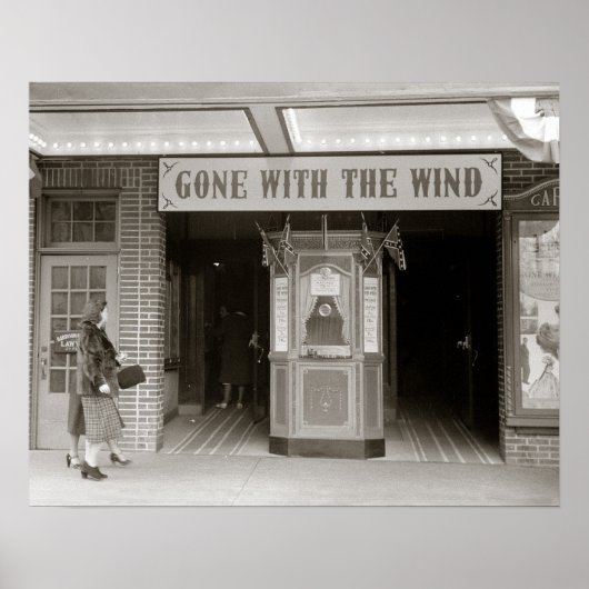 Zuidelijke Bioscoop, 1940. Oude foto Poster (Voorkant)