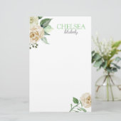Zuidelijke Bloemen Briefpapier (Staand voorkant)